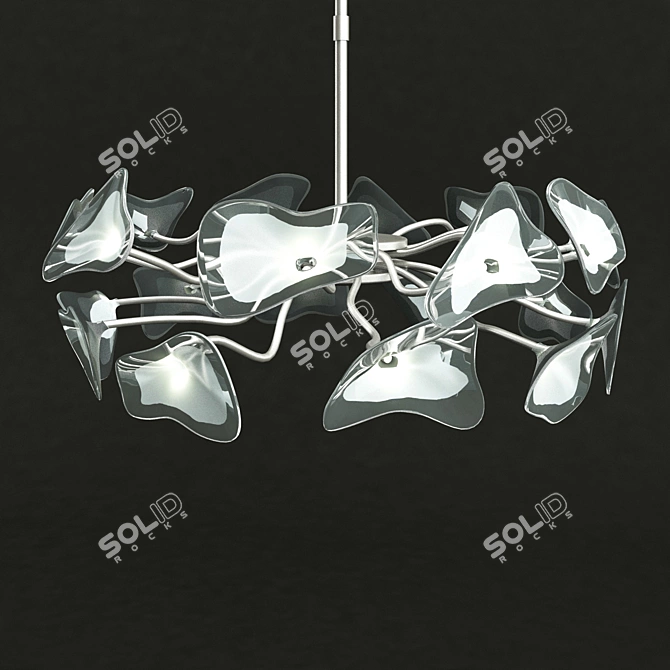 Elegant Illuminate: Chandelier Mantra 0589 3D model image 1