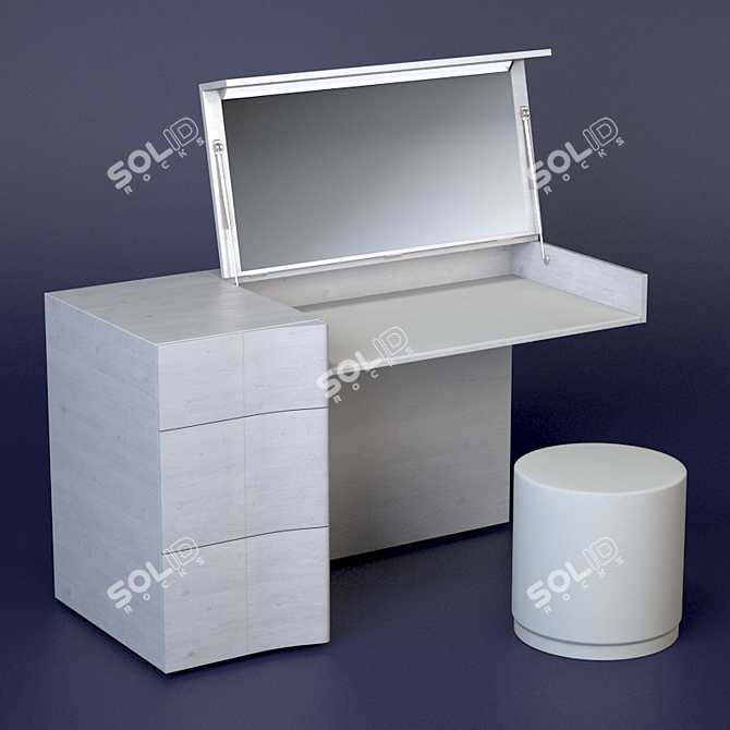 Elegant Armonia Dressing Table 3D model image 1