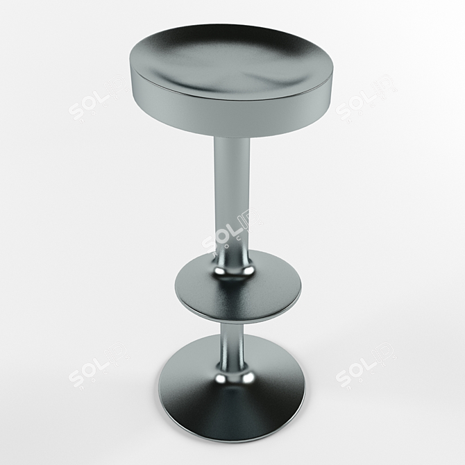 Sleek and Stylish Magic Stool 3D model image 3