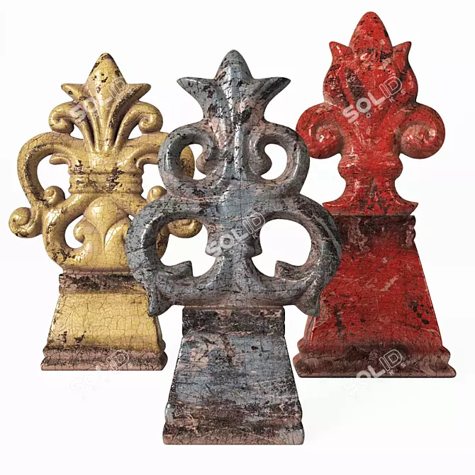 Elegant Uttermost Esa Tabletop Trio 3D model image 1