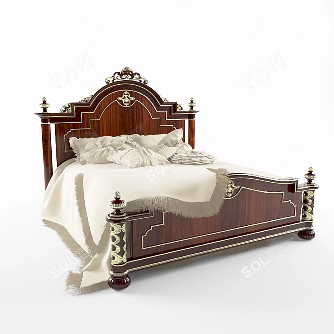 Riva Mobili Bed 3D model image 1