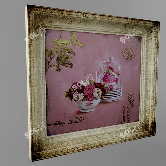 Vintage-inspired Artwork for sale 3D model image 1