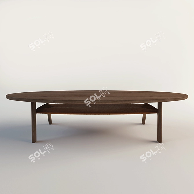 Modern Scandinavian Coffee Table 3D model image 1