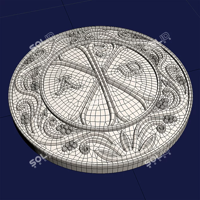 Precision CNC-cut Decorative Chrism 3D model image 2