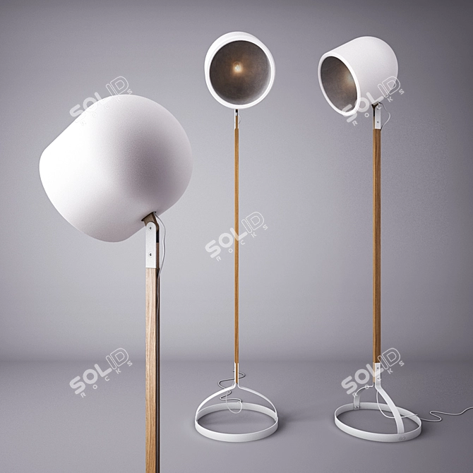 Arctic Glow: Igloo Lamp 3D model image 1