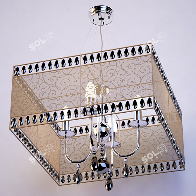 Elegant Glow 9549-44 Chandelier 3D model image 1