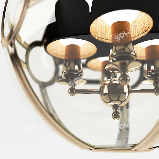 EICHHOLTZ Lantern Hagerty: Elegant Illumination for Every Space 3D model image 2