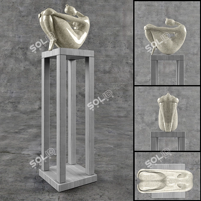 Title: Unique Custom-Made Sculpture 3D model image 1