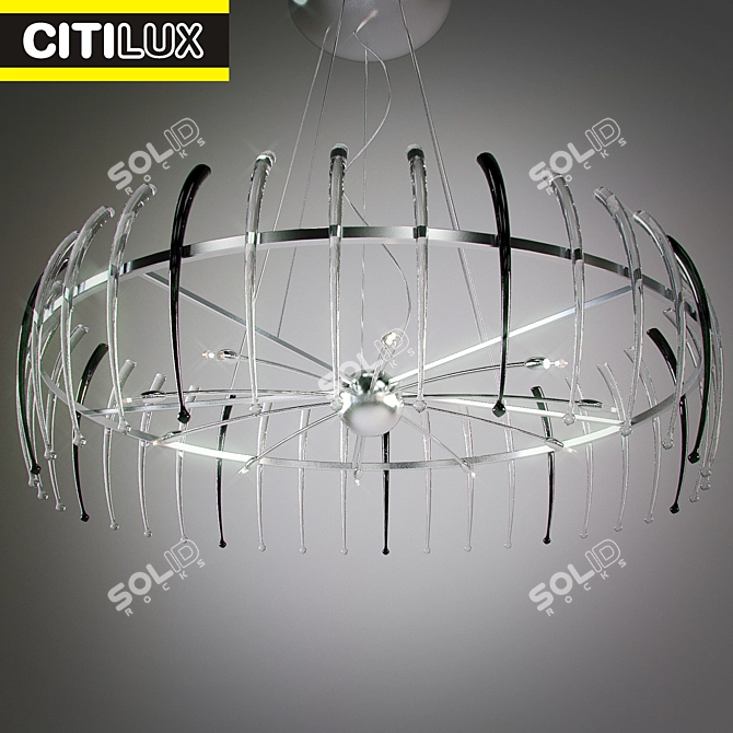 Elegant CITILUX Chandelier 3D model image 1