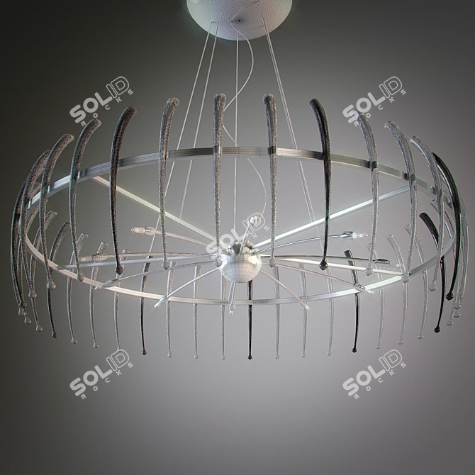 Elegant CITILUX Chandelier 3D model image 2