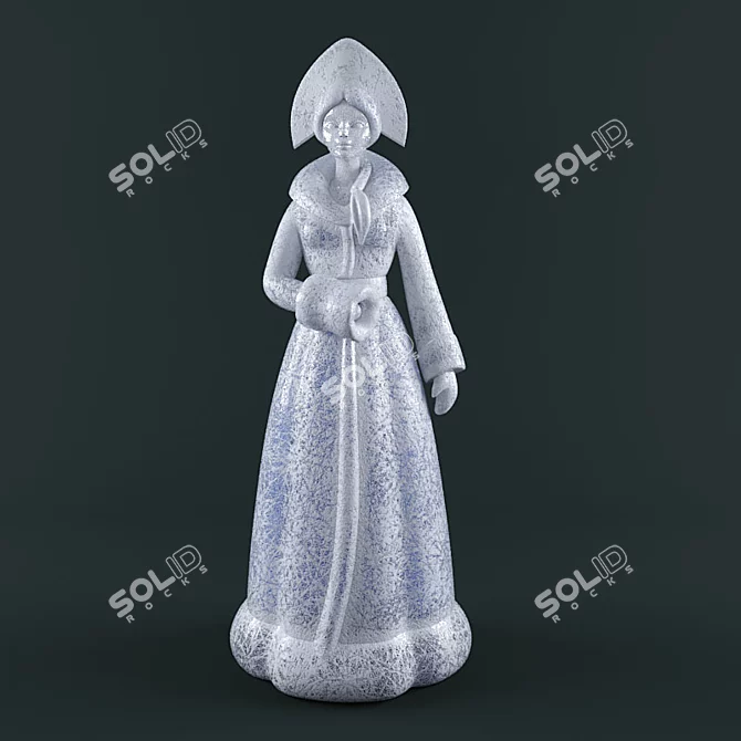 Winter Wonder Snow Maiden 3D model image 2