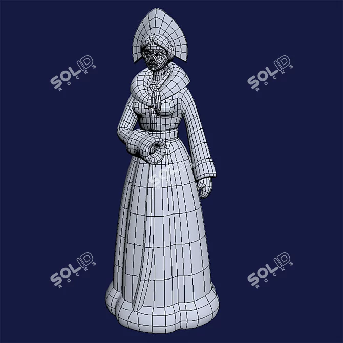 Winter Wonder Snow Maiden 3D model image 1