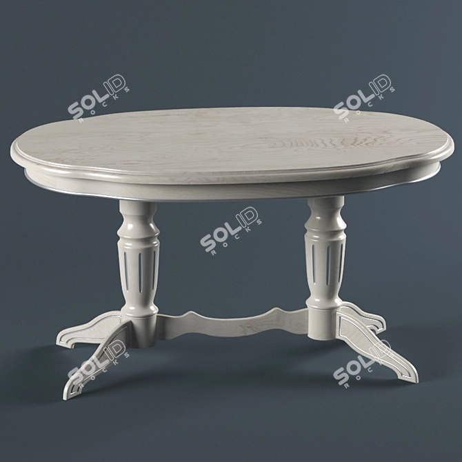 Modern Table with Textures - 3ds Max, FBX, OBJ Formats 3D model image 1