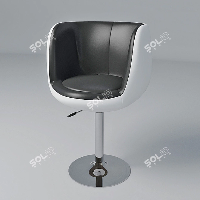 Barney Cup Holder Armchair 3D model image 1