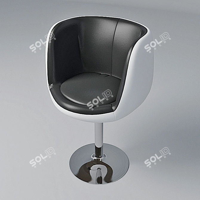 Barney Cup Holder Armchair 3D model image 2