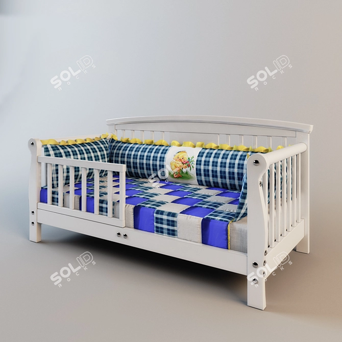 Carolina Cot: Modern Design 3D model image 1