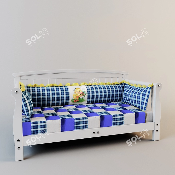 Carolina Cot: Modern Design 3D model image 2