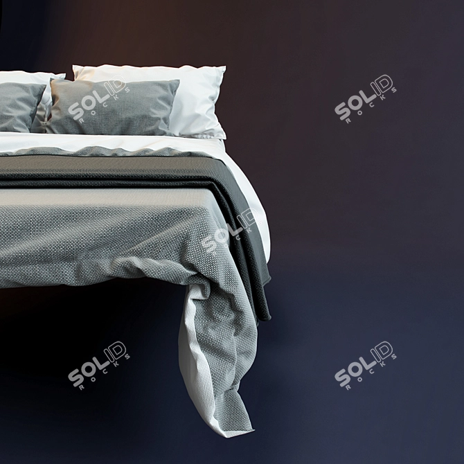 Title: Essential Bedclothes Set 3D model image 3