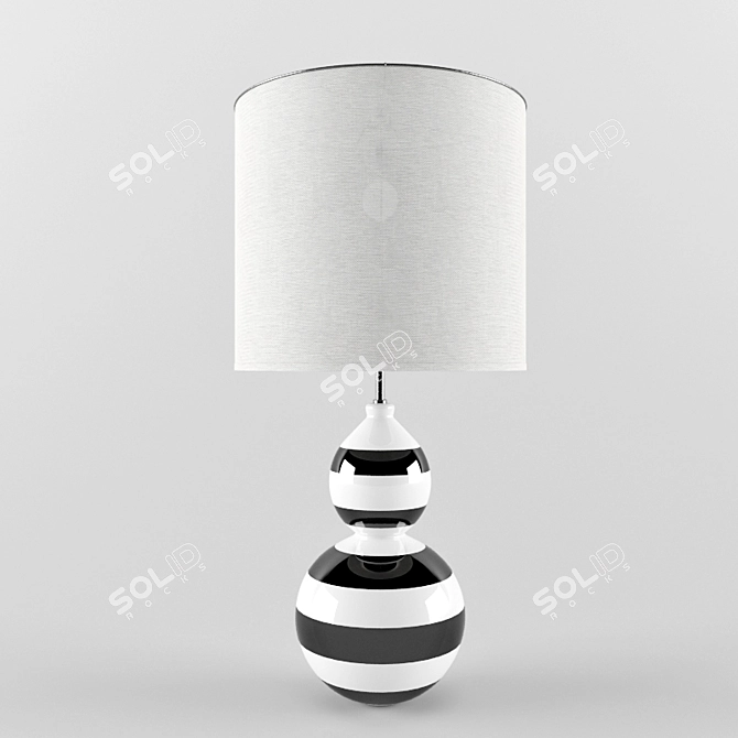 Elegant Bedside Lighting: EMILIE Table Lamp 3D model image 1