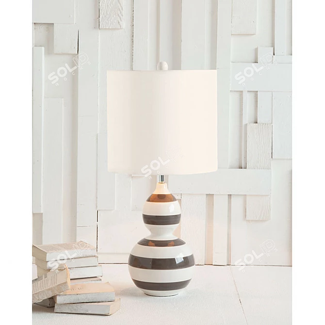 Elegant Bedside Lighting: EMILIE Table Lamp 3D model image 3