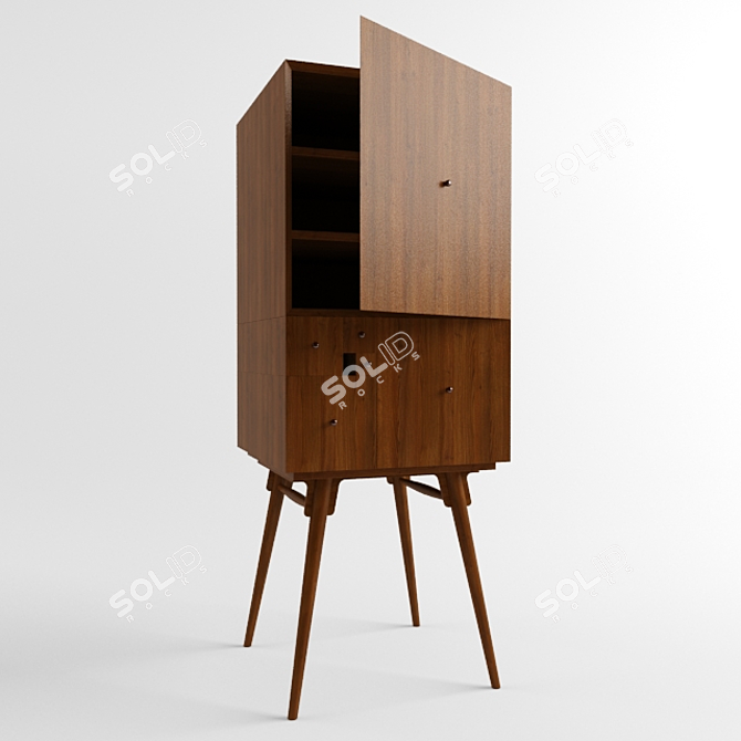 Fibonacci Gemstone Cabinet 3D model image 1