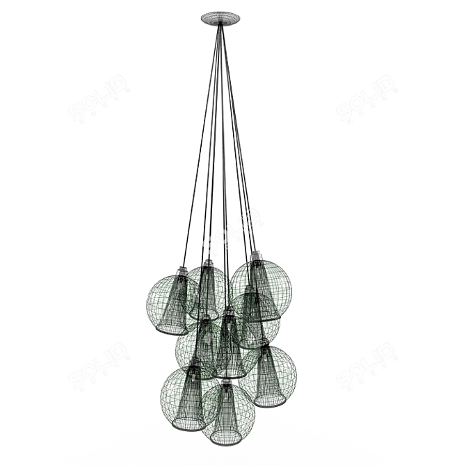 Modern Pendant Ceiling Lamp 3D model image 2