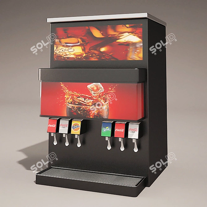 Quick Tower Beverage Stand 3D model image 1