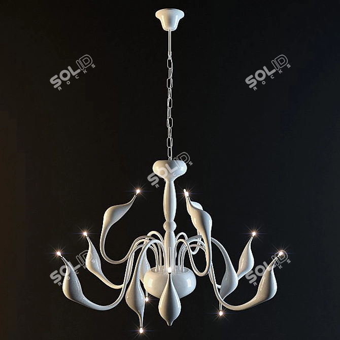 High-Res Pendant Light 3D model image 1