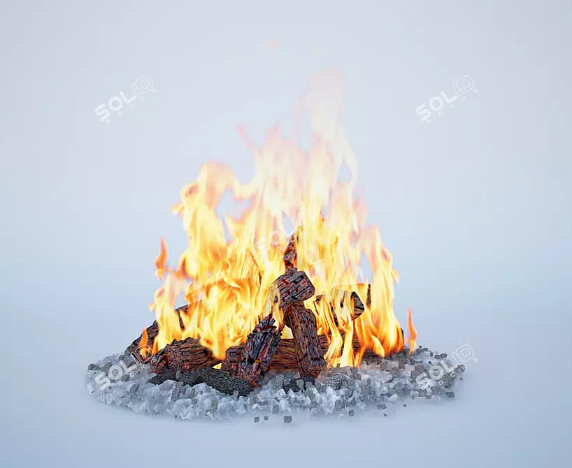 MultiScatter Bonfire Set 3D model image 1