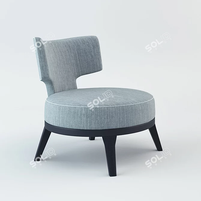 Sleek Flexform Mood Drop Chair 3D model image 1