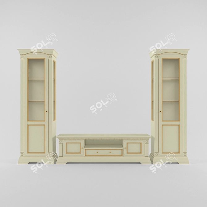 Elegant Palazzo Ducale Furniture Set 3D model image 2