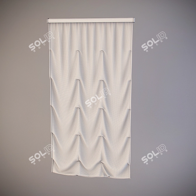 Animated Roman Blinds 3D model image 3