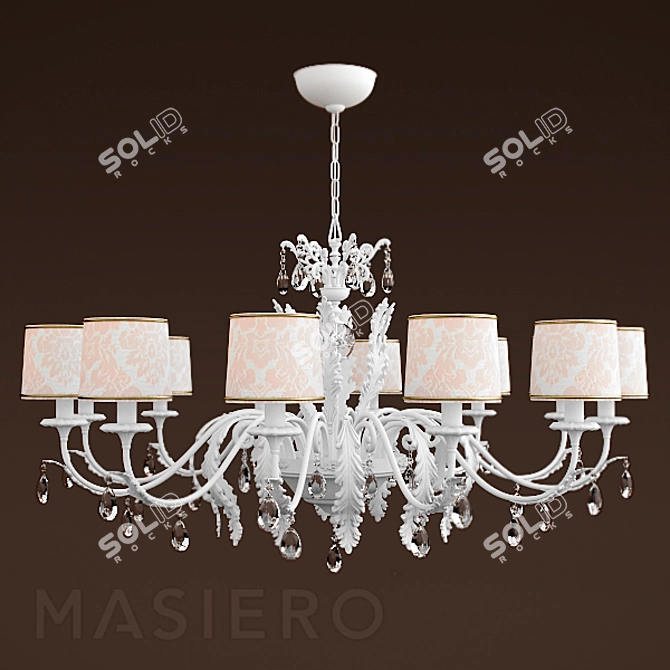 Elegant Masiero 6200 Chandelier 3D model image 1