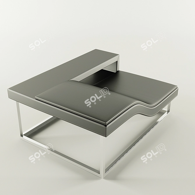 Luxury Flap Sofa 3D model image 2