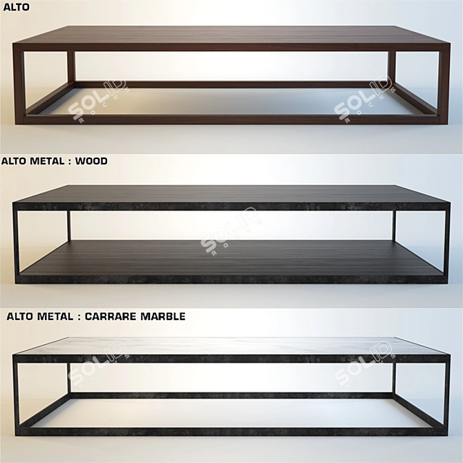 Elegant XVL Coffee Tables 3D model image 2