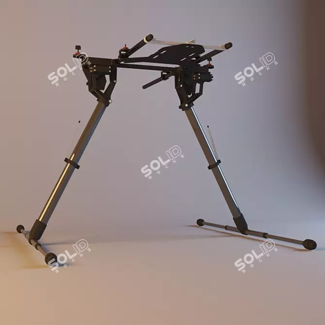 Collapsible Landing Skid for DJI S800 3D model image 1