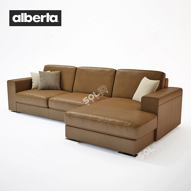 Alberta Manhattan Sofa: Stylish Modular Elegance 3D model image 1