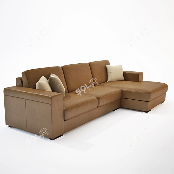 Alberta Manhattan Sofa: Stylish Modular Elegance 3D model image 3