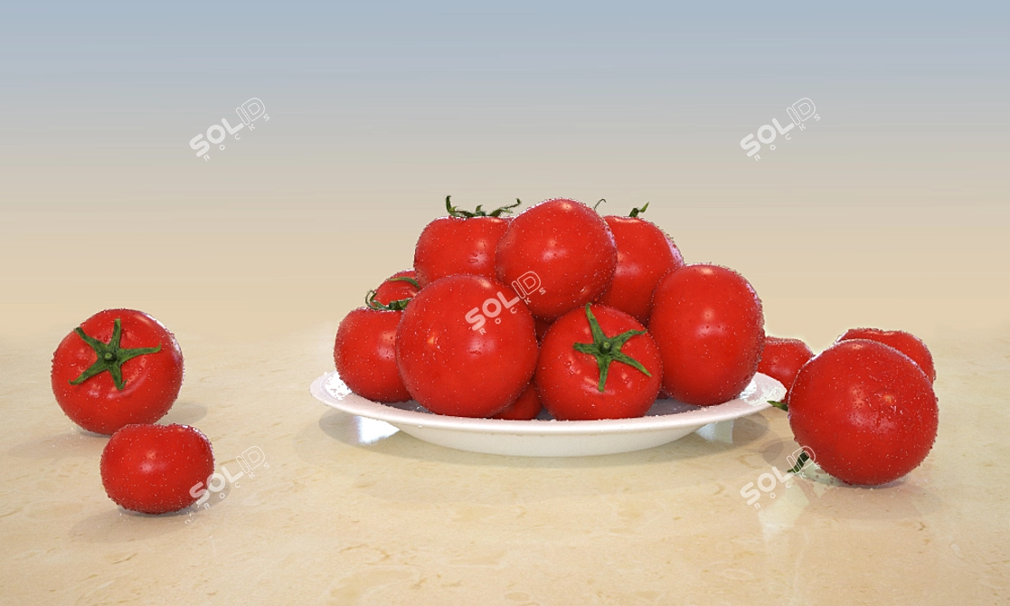 Juicy Tomatoes 3D model image 2