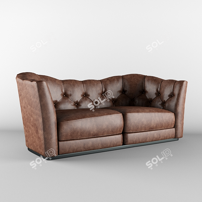 Butterfly Lounge Sofa 2x 3D model image 2