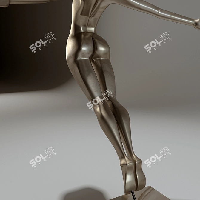 Graceful Maiden Sculpture 3D model image 2