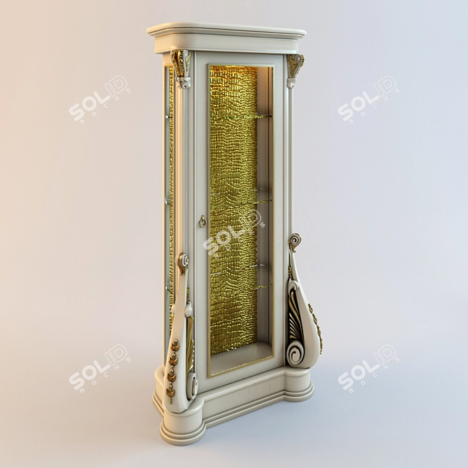 Moblesa Neo 1-Door Display 3D model image 1