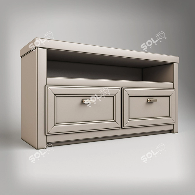 Versatile Art Storage Cabinet 3D model image 1