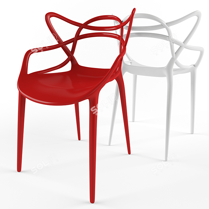 Elegant Masters Chair: Philippe Starck Design 3D model image 1