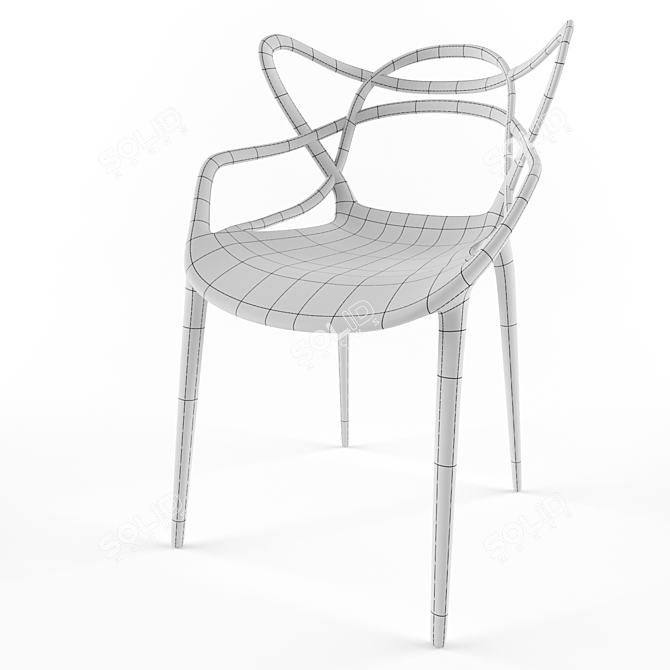 Elegant Masters Chair: Philippe Starck Design 3D model image 2