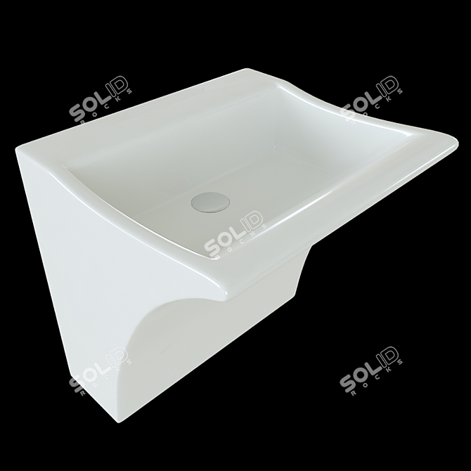 Simply Sink: Sleek and Stylish 3D model image 1