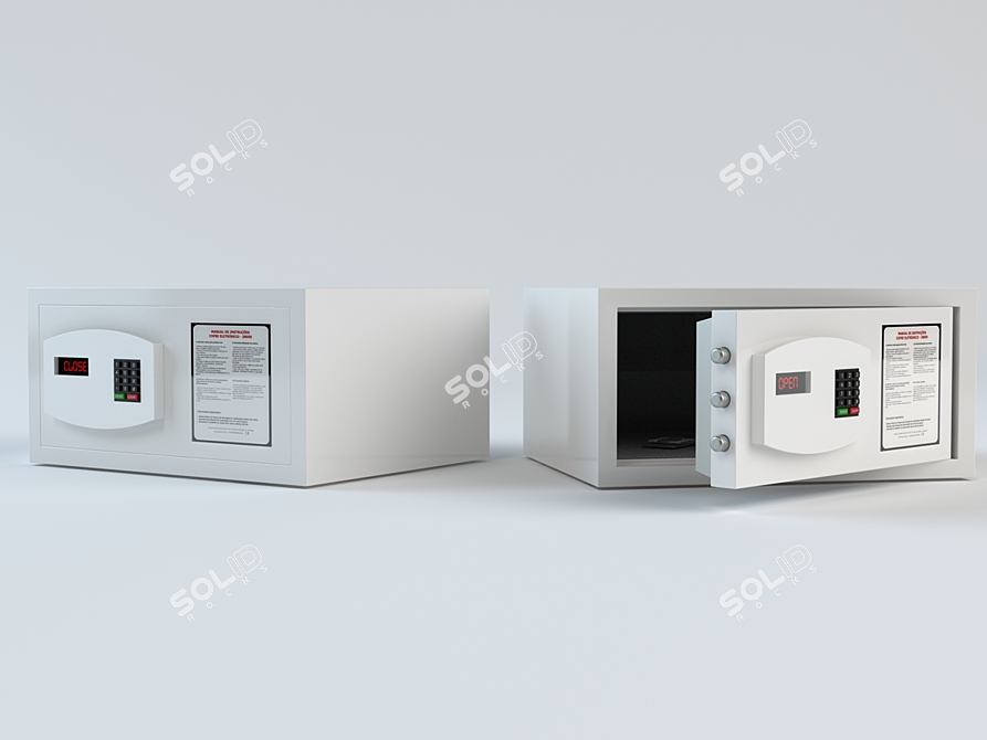 SecureStay Electronic Safe 3D model image 1