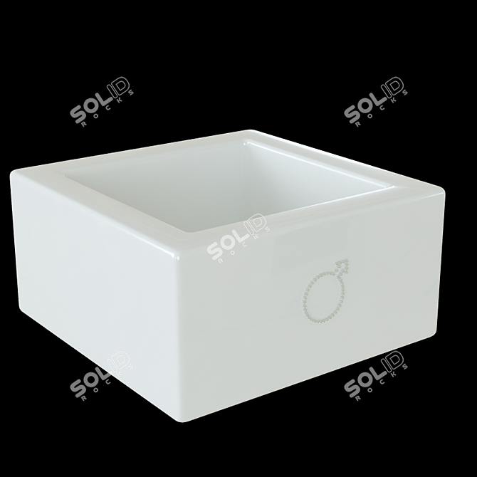 Vitruvit Lui and Lei Sink: Ideal for Your Bathroom 3D model image 1