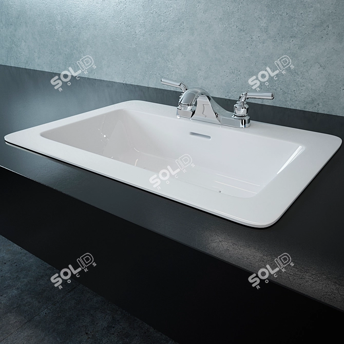 Vissani Faucet Set: Elegant and Functional 3D model image 1