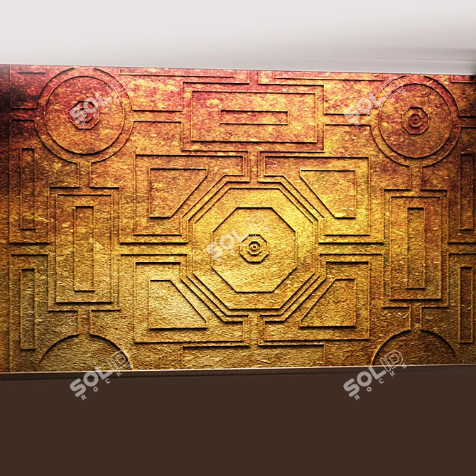 Exquisite Wall Art Sculpture 3D model image 1